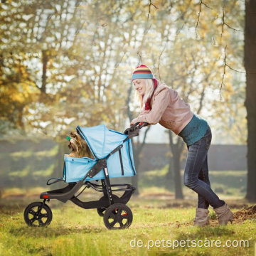 Karmas Produkt Haustier Kinderwagen mit Speicherkorb falten